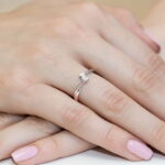 Inel Aur 14K cu Diamant 0.10 ct - Imagine 11