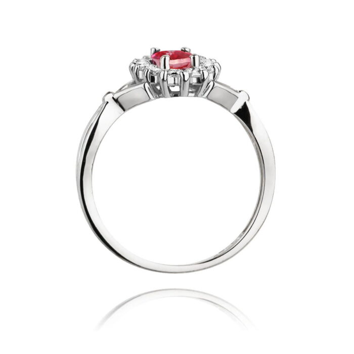 Inel Aur 14K cu Topaz Roz 0.50 ct si Diamante Naturale 0.28 ct - Imagine 7