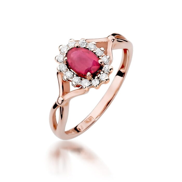 Inel Aur 14k cu Rubin 0.60 ct - Imagine 8