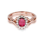 Inel Aur 14k cu Rubin 0.60 ct - Imagine 9
