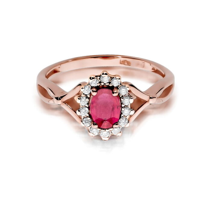 Inel Aur 14k cu Rubin 0.60 ct - Imagine 9
