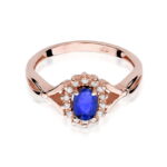 Inel Aur 14k cu Safir 0.70 ct - Imagine 9