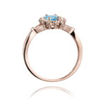 Inel Aur 14K cu Topaz Albastru 0.90 ct si Diamante Naturale 0.12 ct - Imagine 11