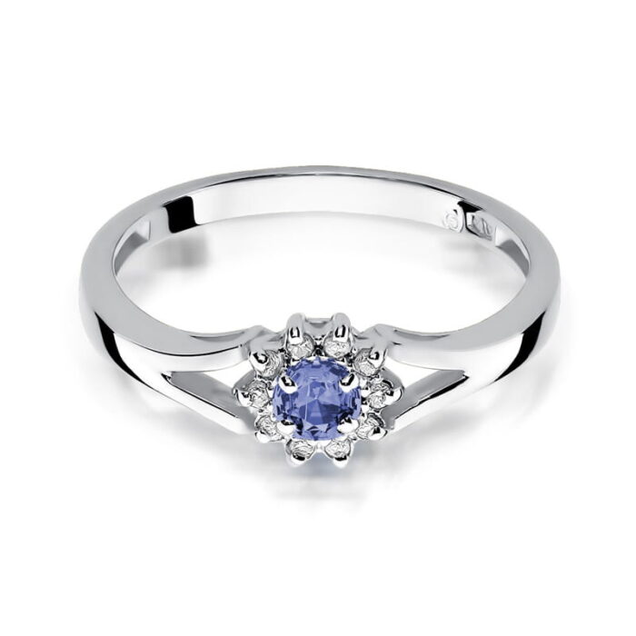 Inel Aur 14k cu Tanzanit 0.15 ct - Imagine 10