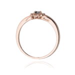 Inel Aur 14K W185 Diamant Negru 0.12ct - Imagine 7