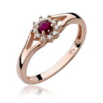 Inel Aur 14k cu Rubin 0.15 ct - Imagine 8