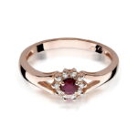 Inel Aur 14k cu Rubin 0.15 ct - Imagine 9