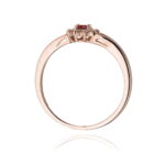 Inel Aur 14k cu Rubin 0.15 ct - Imagine 10