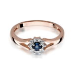 Inel Aur 14k cu Safir 0.15 ct - Imagine 7