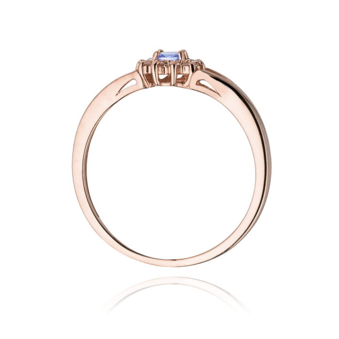 Inel Aur 14k cu Tanzanit 0.15 ct - Imagine 7