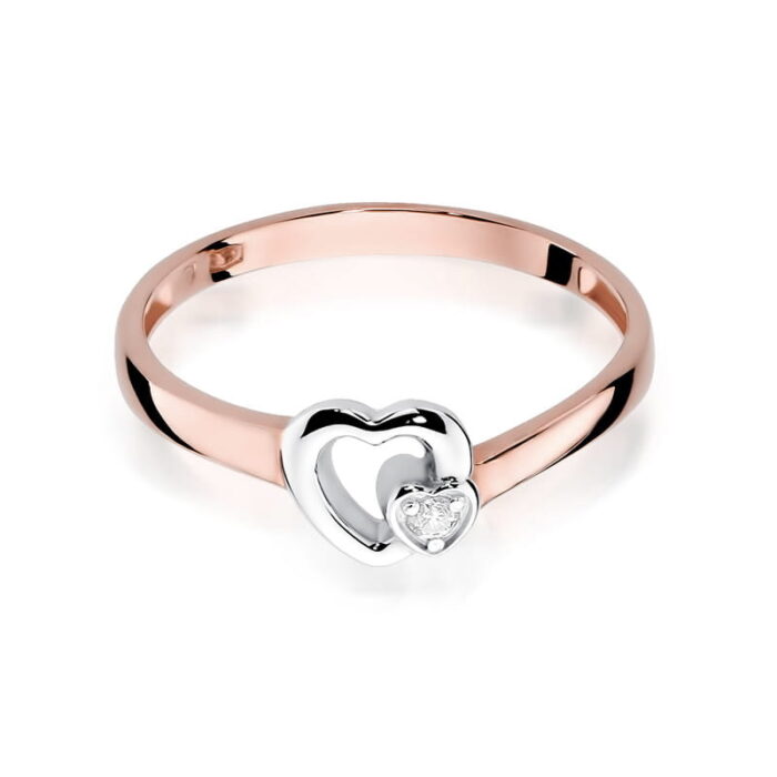 Inel Aur 14K cu Diamant 0.02 ct - Imagine 9