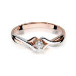Inel Aur 14K cu Diamant 0.08ct - Imagine 9