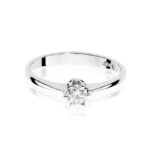 Inel Aur 14K cu Diamant Natural 0.20 ct - Imagine 6