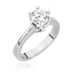 Inel Aur 14K cu Diamant Natural 0.70 ct - Imagine 5