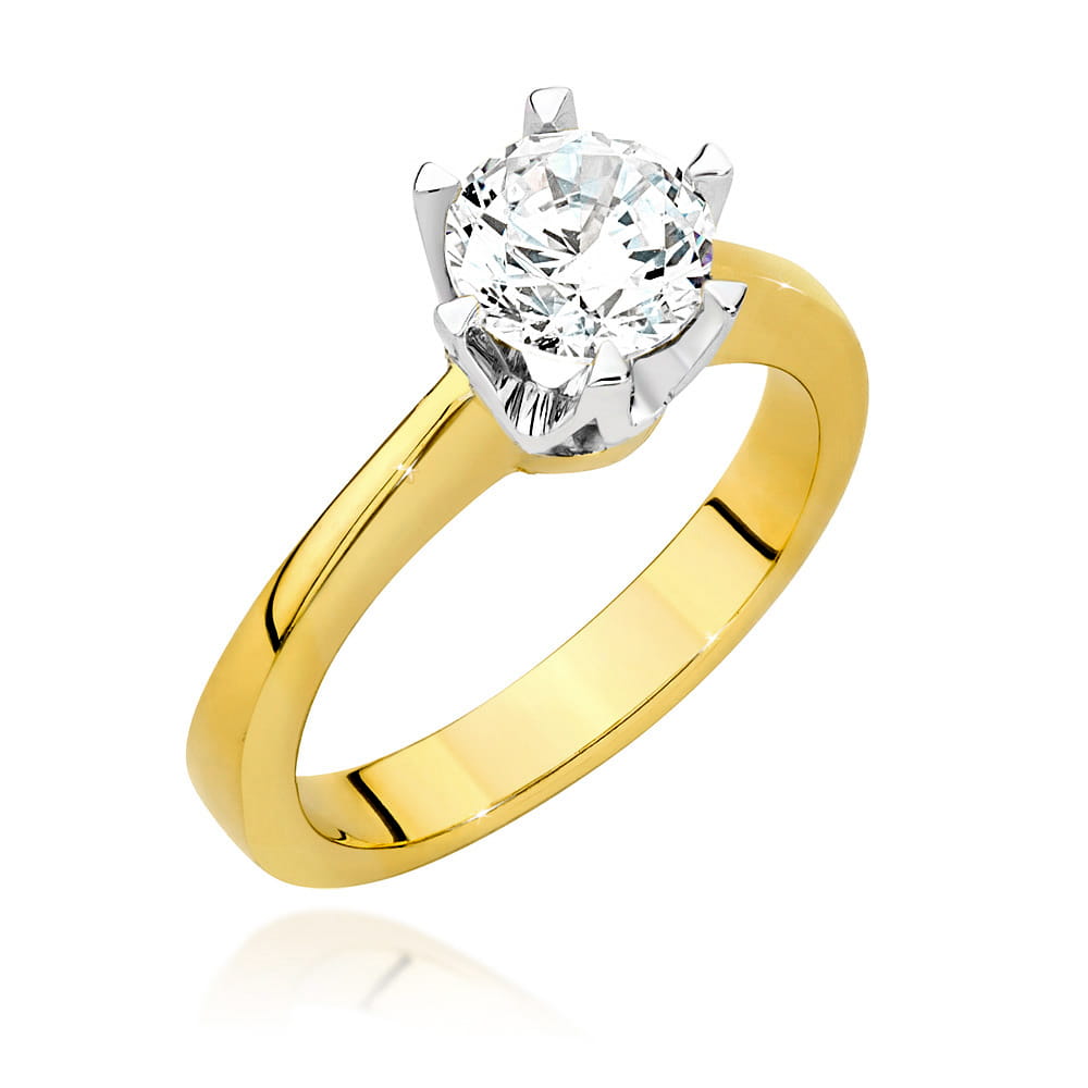 W220B-Z-585-B0.70_1.jpg Inel Aur 14K cu Diamant Natural 0.70 ct - Imagine 1