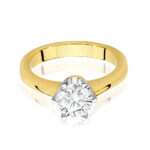 Inel Aur 14K cu Diamant Natural 0.70 ct - Imagine 2