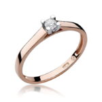 Inel Aur 14K cu Diamant Natural 0.12 ct - Imagine 9
