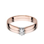 Inel Aur 14K cu Diamant 0.04 ct - Imagine 9