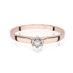 Inel Aur 14K cu Diamant Natural 0.15 ct - Imagine 10