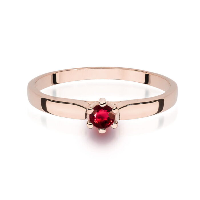 Inel Aur 14K W222 Rubin 0.15ct - Imagine 6