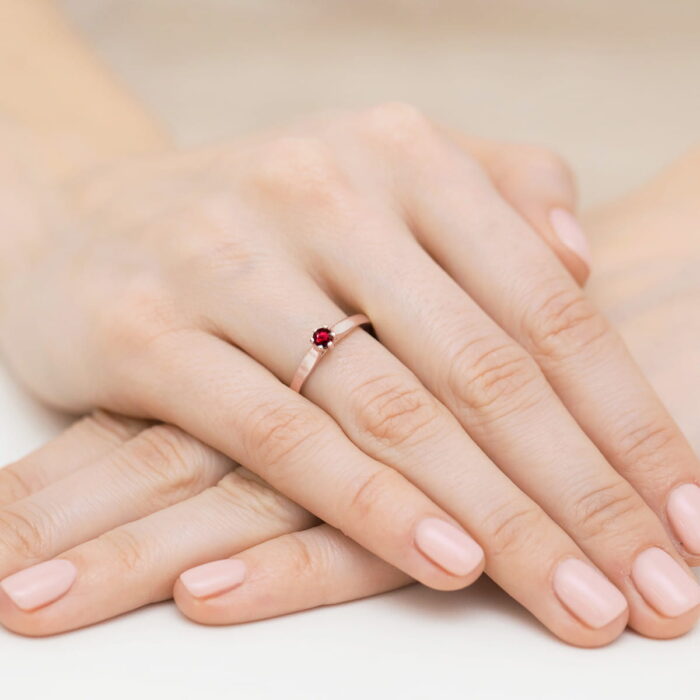 Inel Aur 14K W222 Rubin 0.15ct - Imagine 8