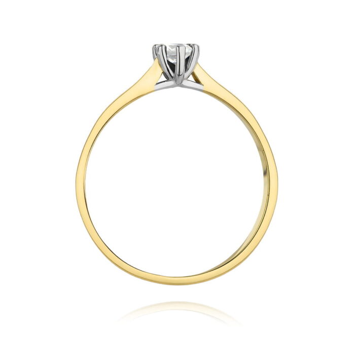 Inel Aur 14K W222 Diamant 0.12ct - Imagine 3