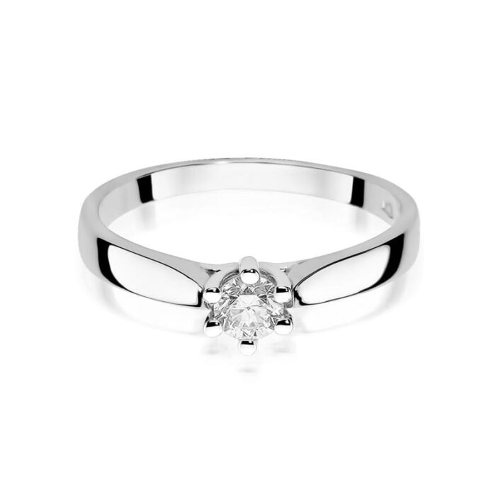 Inel Aur 14K cu Diamant Natural 0.23 ct - Imagine 6