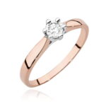 Inel Aur 14K cu Diamant 0.08ct - Imagine 7
