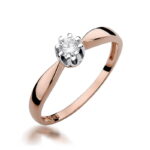 Inel Aur 14K cu Diamant 0.15 ct - Imagine 8