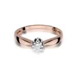 Inel Aur 14K cu Diamant 0.15 ct - Imagine 9