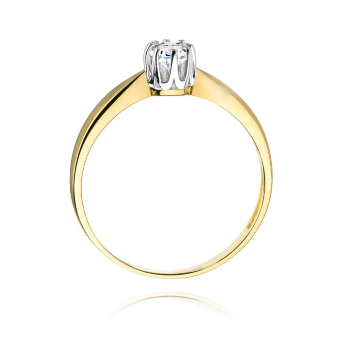 Inel Aur 14K W228 Diamant 0.20ct - Imagine 3