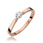 Inel Aur 14K cu Diamant 0.08 ct - Imagine 9