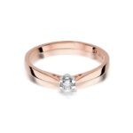 Inel Aur 14K cu Diamant Natural 0.12 ct - Imagine 10