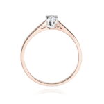 Inel Aur 14K cu Diamant Natural 0.12 ct - Imagine 11