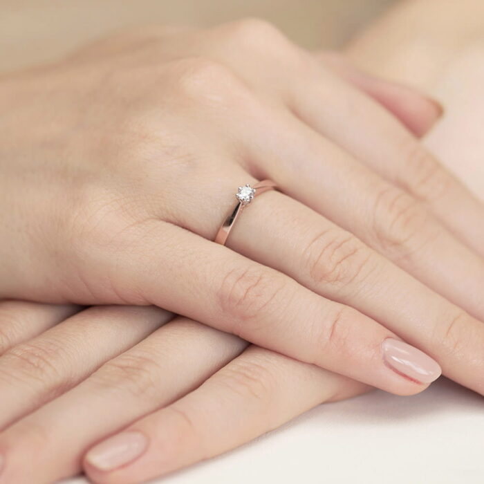 Inel Aur 14K cu Diamant 0.30 ct - Imagine 11