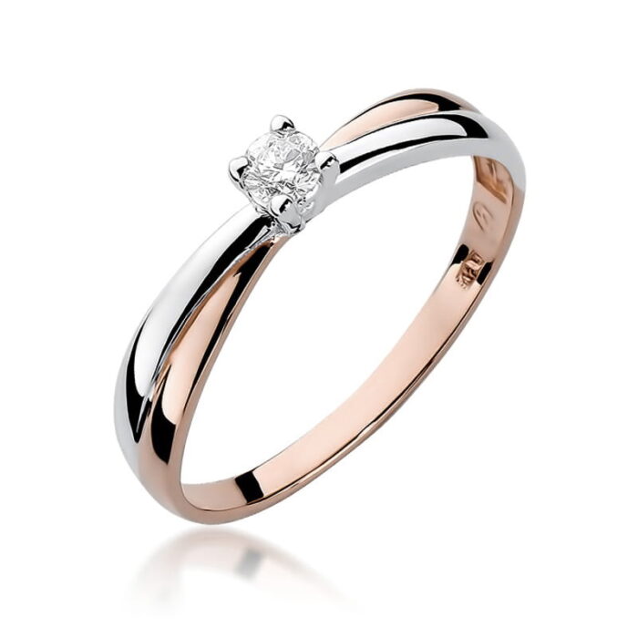 Inel Aur 14K cu Diamant 0.08 ct - Imagine 7