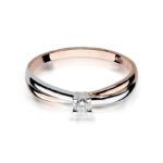 Inel Aur 14K cu Diamant 0.10 ct - Imagine 8