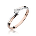 Inel Aur 14K cu Diamant 0.10 ct - Imagine 7