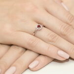 Inel Aur 14K cu Rubin 0.15 ct - Imagine 11