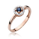 Inel Aur 14K cu Safir 0.15 ct - Imagine 8