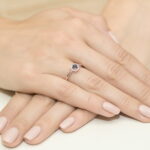 Inel Aur 14K cu Safir 0.15 ct - Imagine 11