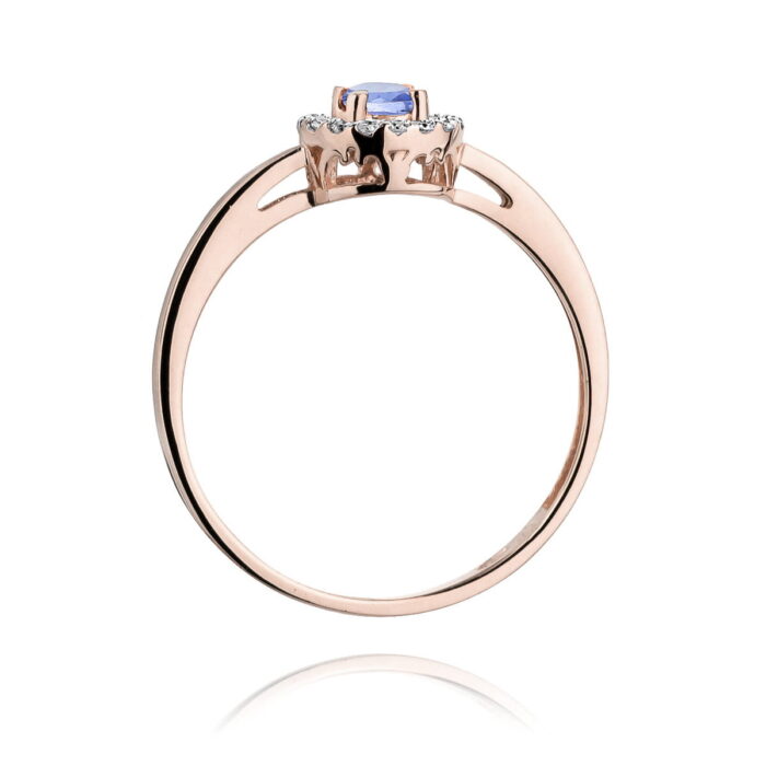 Inel Aur 14K cu Tanzanit 0.15 ct - Imagine 10