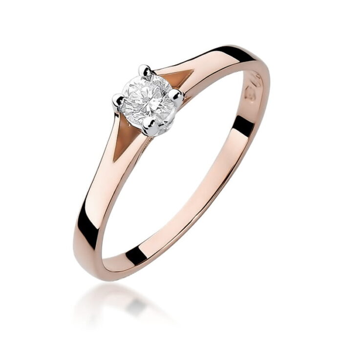 Inel Aur 14K cu Diamant 0.20 ct - Imagine 8