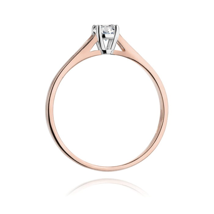 Inel Aur 14K cu Diamant 0.20 ct - Imagine 10