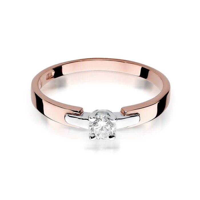Inel Aur 14K cu Diamant 0.20 ct - Imagine 9
