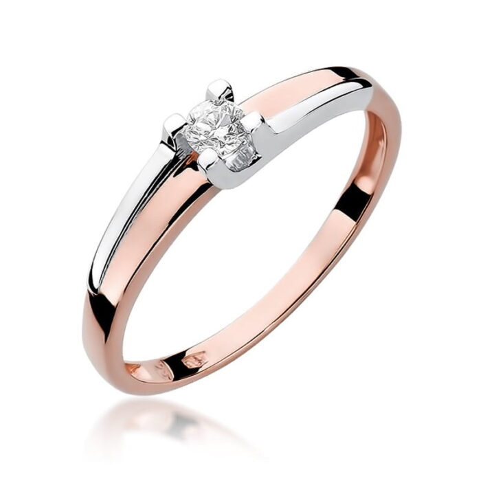 Inel Aur 14K cu Diamant 0.12 ct - Imagine 8