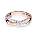 Inel Aur 14K cu Diamant 0.10 ct - Imagine 9