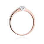 Inel Aur 14K cu Diamant 0.10 ct - Imagine 10