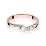 Inel Aur 14K cu Diamant 0.19 ct - Imagine 9
