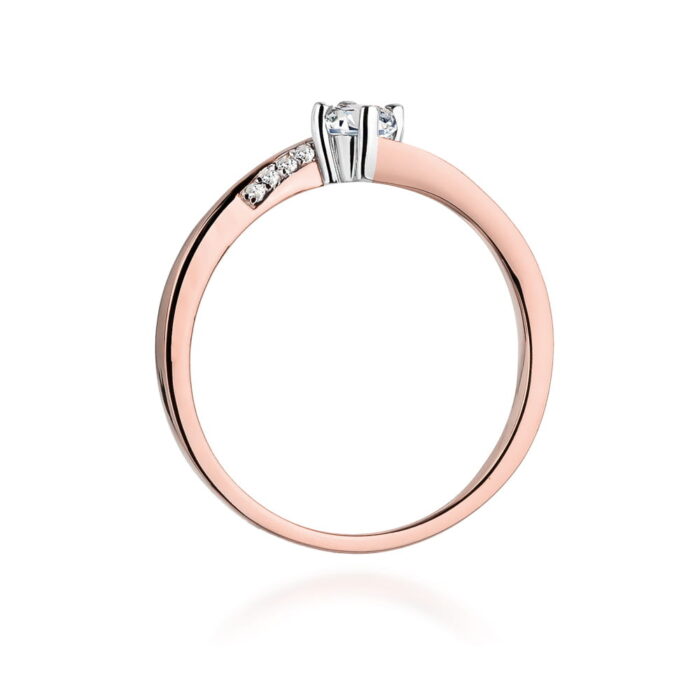 Inel Aur 14K cu Diamant 0.19 ct - Imagine 10